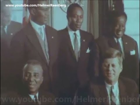 March 20, 1962 - President John F  Kennedy meets President Sylvanus Olympio of Togo