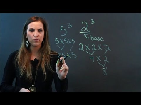 Part of a video titled How to Simplify a Number to the 3rd Power : Math Measurements