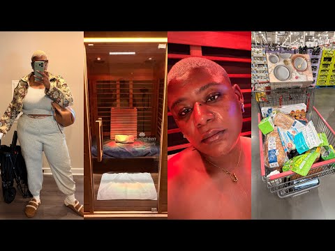 COSTCO GOT BRISKET!! 🤤 + INFRARED SAUNA + CALM GYM SESH 💪🏾🏋🏾‍♀️ + NEW SERVING BOWLS || VLOG