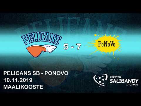 Pelicans SB - PoNoVo | 2. divisioona | 10.11.2019 maalikooste