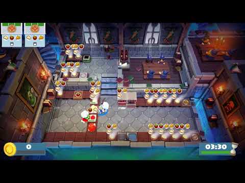 [Overcooked 2: Level 3-1] 2-Player Former World Record Score: 3512