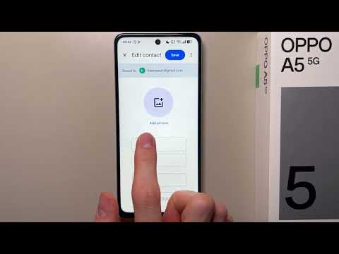 OPPO A5 5G: How to Add Picture to Contact