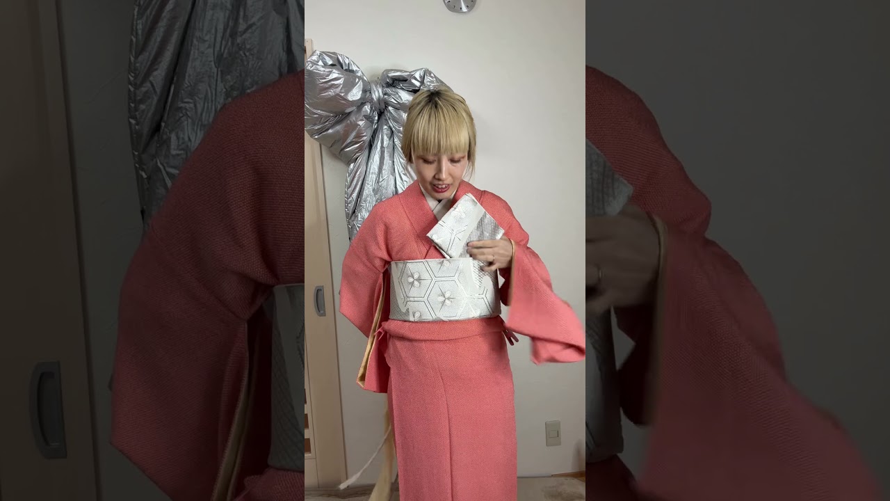 先に作っておく二重太鼓のやり方 #着物