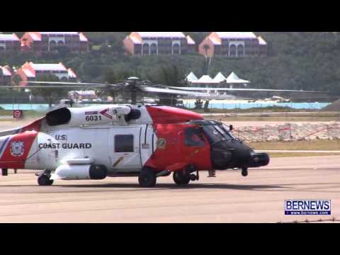 Coast Guard Helicopter Take Off, Feb 10 2013 Video