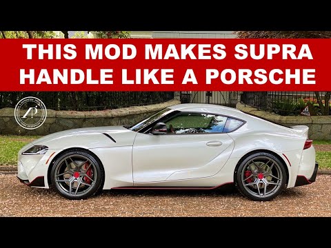 THIS MOD MAKES THIS GR SUPRA HANDLE LIKE A PORSCHE - Engineer upgrades the wheels and tires