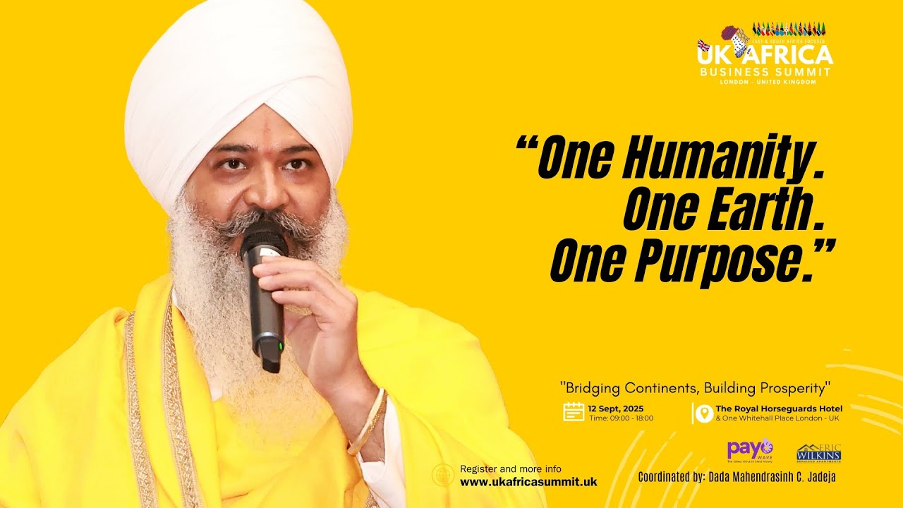 “Let This Summit Be a Moral Awakening” — HH Trilochan Das Maharaj Ji #UKAfricaSummit2025