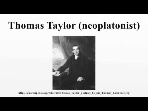 Thomas Taylor (neoplatonist)