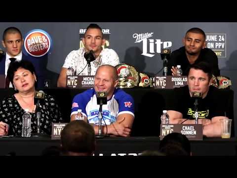 Chael Sonnen and Wanderlei Silva field questions | Bellator 180 press conference
