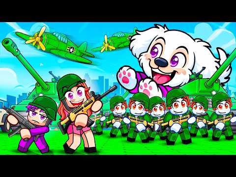 I Became A DOG And Built a $967,839 ARMY In Roblox!