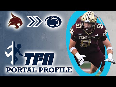 Scouting New Penn State C Brock Riker, Texas State Transfer | TFN PORTAL PROFILE