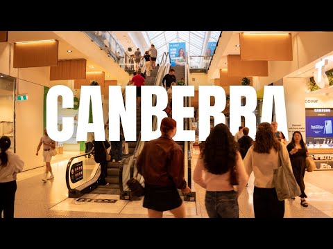 Canberra City Walk  +Exploring Canberra Centre’s Shops & Mall Atmosphere 4K