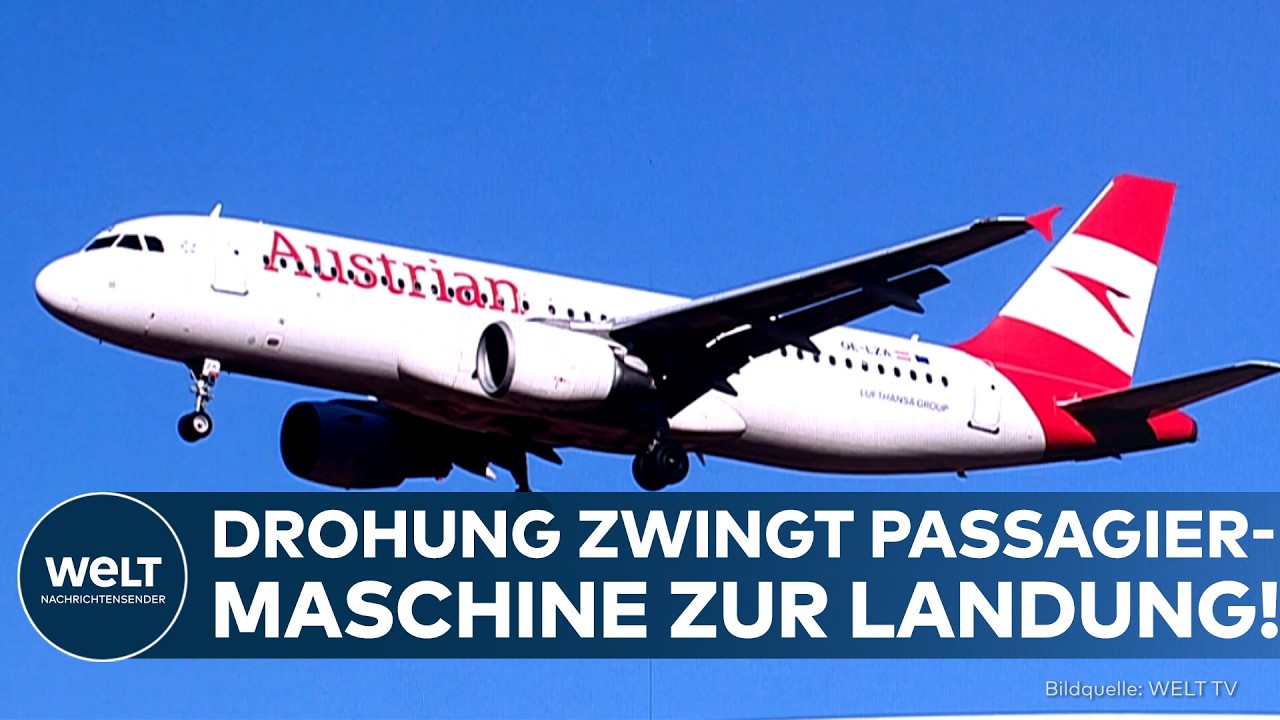 DROHUNG AUF PASSAGIERFLUG: Sicherheitsvorfall zwingt Austrian-Airlines-Flugzeug zur Notlandung!
