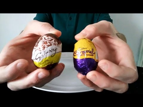 Cadbury's Caramel Egg & Galaxy Chocolate Caramel Egg Review