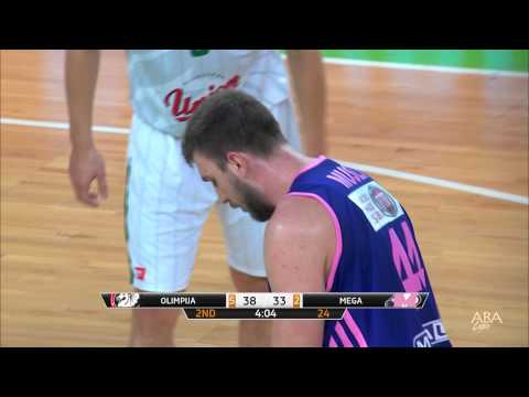 ABA Liga 2014/15, Round 18 match: Union Olimpija - Mega Leks (17.1.2015)