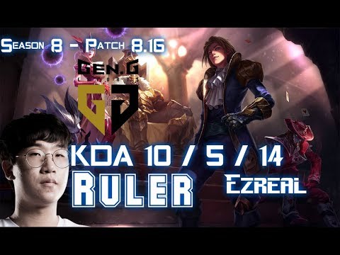 GEN Ruler EZREAL vs VARUS ADC - Patch 8.16 KR Ranked