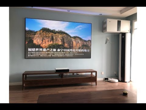 100 inch PET Crystal ALR Projector Screen for Xiaomi Wemax One Pro | WhatsApp: +86 18826401386 Video