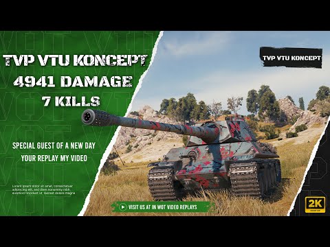 Epic battle TVP VTU Koncept 1vs7 | #Wot_Replays 159