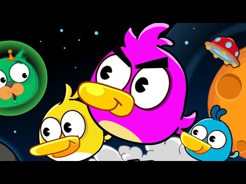 Angry Birds Cannon 5 - BIRDS COLLECTION HIT THE BAD PIGS IN SPACE!!
