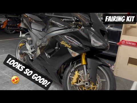 Transforming a 2006 Kawasaki ZX6R 636! New Fairing Kit & More!