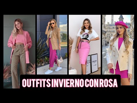 OUTFITS INVIERNO CON ROSA 2022-23  #outfits #outfitsparamujeres #moda2023 #OUTFITSPINK #modafeminina