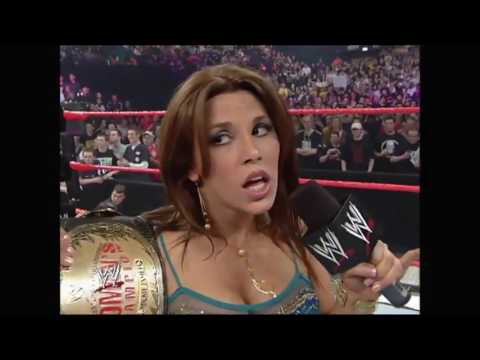 WWE RAW 24/04/2006│Mickie James & Trish Stratus Segment