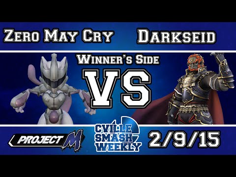 Cville Smash - GS | Zero May Cry (Mewtwo) Vs WS | Darkseid (Ganondorf) - Winners Bracket - Project M