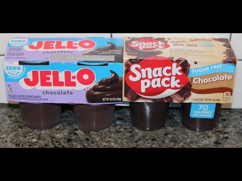 Blind Taste Test: Jell-O Zero Sugar Chocolate Pudding vs Snack Pack Sugar Free Chocolate Pudding