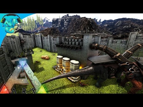 2 Men 1 Base Raid the Multi Layered Canon Castle Base! E32 ARK Survival Evolved