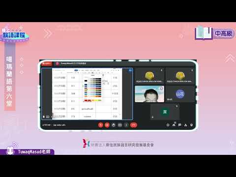 噶瑪蘭語中高級第06堂 Tuwaq Masud老師0605