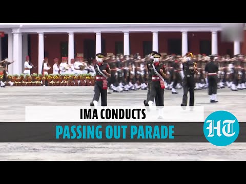 Indian military academy holds passing out parade for 425 cadets in Dehradun