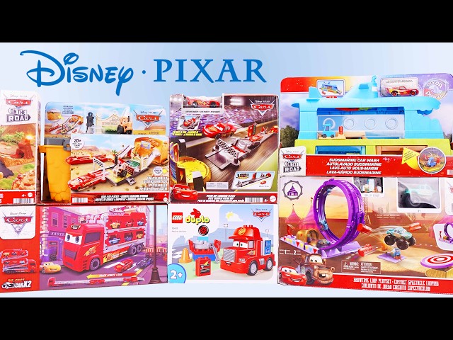 Vídeo relacionado con Mattel Disney Pixar Cars Global Racers Cup Rayo McQueen Derrapa y Corre, Coche de juguete con expresión competitiva en los ojos y 4 conos de papel, regalo +4 años, HXJ34