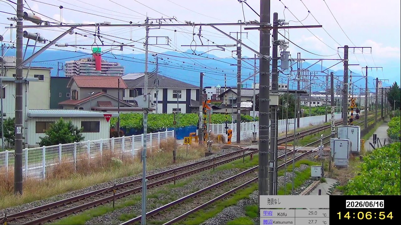 Live webcam view of JR Chuo Line Trains, Kasugaicho