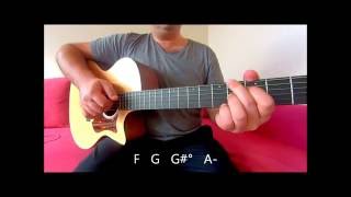Holy war - Alicia Keys acoustic guitar tutorial