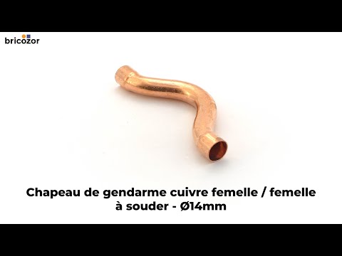 Chapeaux de gendarme cuivre femelle / femelle à souder VIEGA