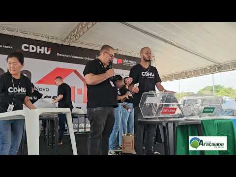 Sorteio das Casas da CDHU (suplentes). 