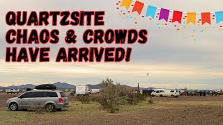 Chaos in Quartzsite Begins - NYE Bash & Drum Circle at La Posa South LTVA | Solo Female Van Life