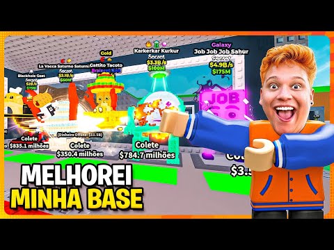 MELHOREI MINHA BASE NO ROUBE UM BRAINROT NO EVENTO DO SAMMY! *Roblox