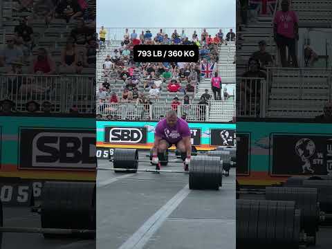 Rauno Heinla putting on a masterclass in the Deadlift Ladder ✍️#WSM2024| World's Strongest Man