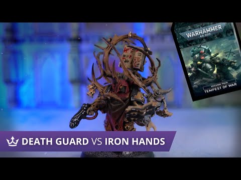 Death Guard vs Iron Hands - NEW Tempest of War - Warhammer 40k 9th Edition Battle Report