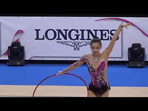 XU Xiaolan (CHN) hoop - 2015 Stuttgart worlds Qualifs