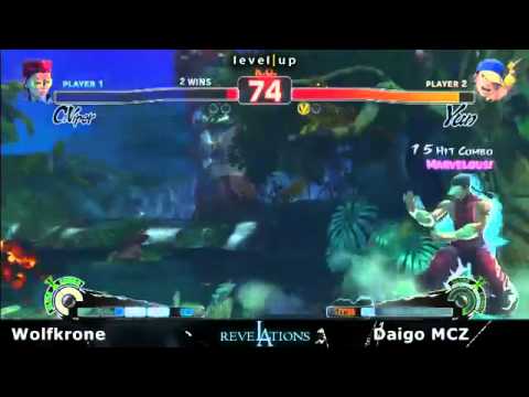 SSF4 AE [yun] Daigo vs Wolfkrone [Vi] - Revelations