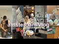 Amsterdam vlog | spend a weekend with me: events, market day, uni studying, & self-care moments