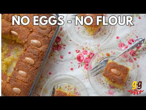 Shamali - Kalo Prama Greek Cypriot Semolina Cake Recipe - No Eggs No Flour | ggmix