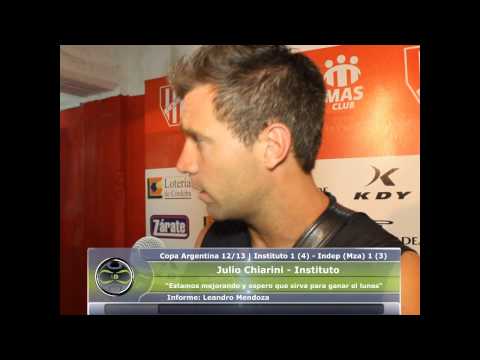 Julio Chiarini | Copa Argentina 12/13 | Instituto 1 (4) - Indep. Riv. (Mza) 1 (3)