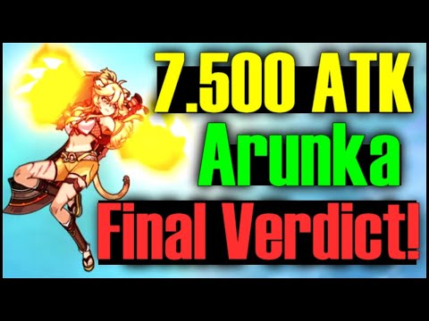 7.500ATK Arunka INSANE DMG TEST!! WATCH BEFORE YOU PULL!!