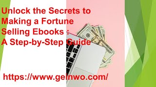 Unlock the Secrets to Making a Fortune Selling Ebooks: A Step-by-Step Guide #shorts