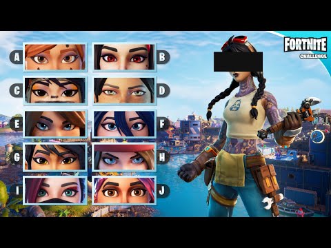 ADIVINA LA SKIN DE FORTNITE POR SUS OJOS - FORTNITE CHALLENGE - #7 | tusadivi