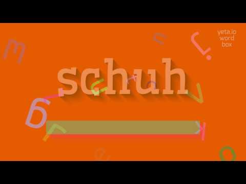 How to say "schuh"! (High Quality Voices)