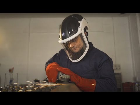 PureFlo Papr with Face Shield and Hard Hat - PF3000-H2SB11