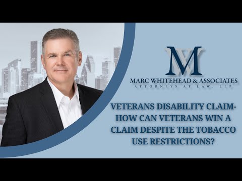 How can veterans win a disability claim despite the tobacco use restriction?